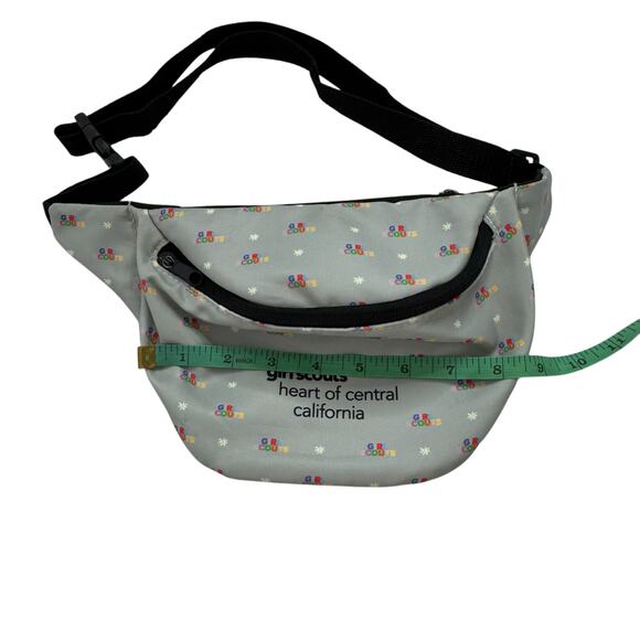 Girl Scout Belt Bag Heart of Central California Gray Rainbow Logo One Size Adult - Picture 5 of 7